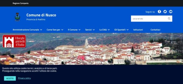 Il sito Istituzionale del Comune di Nusco